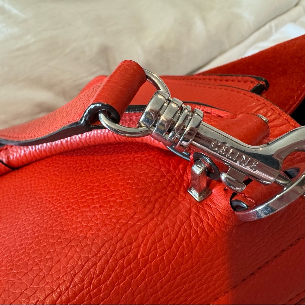 Celine leather/ suede trapeze handbag - Picture 6 of 12